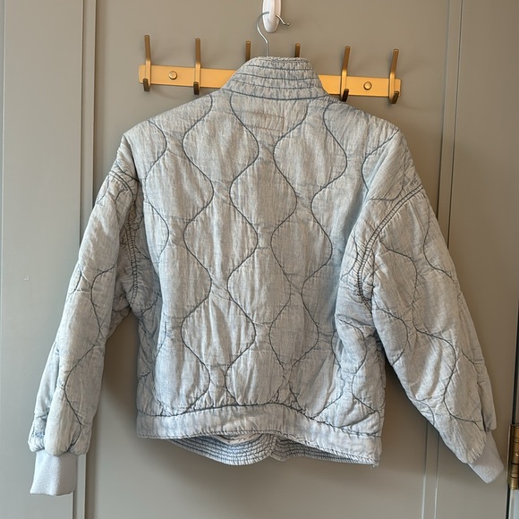 Blank NYC Denim Quilted Puffer Jacket | Oversized - Picture 2 of 4